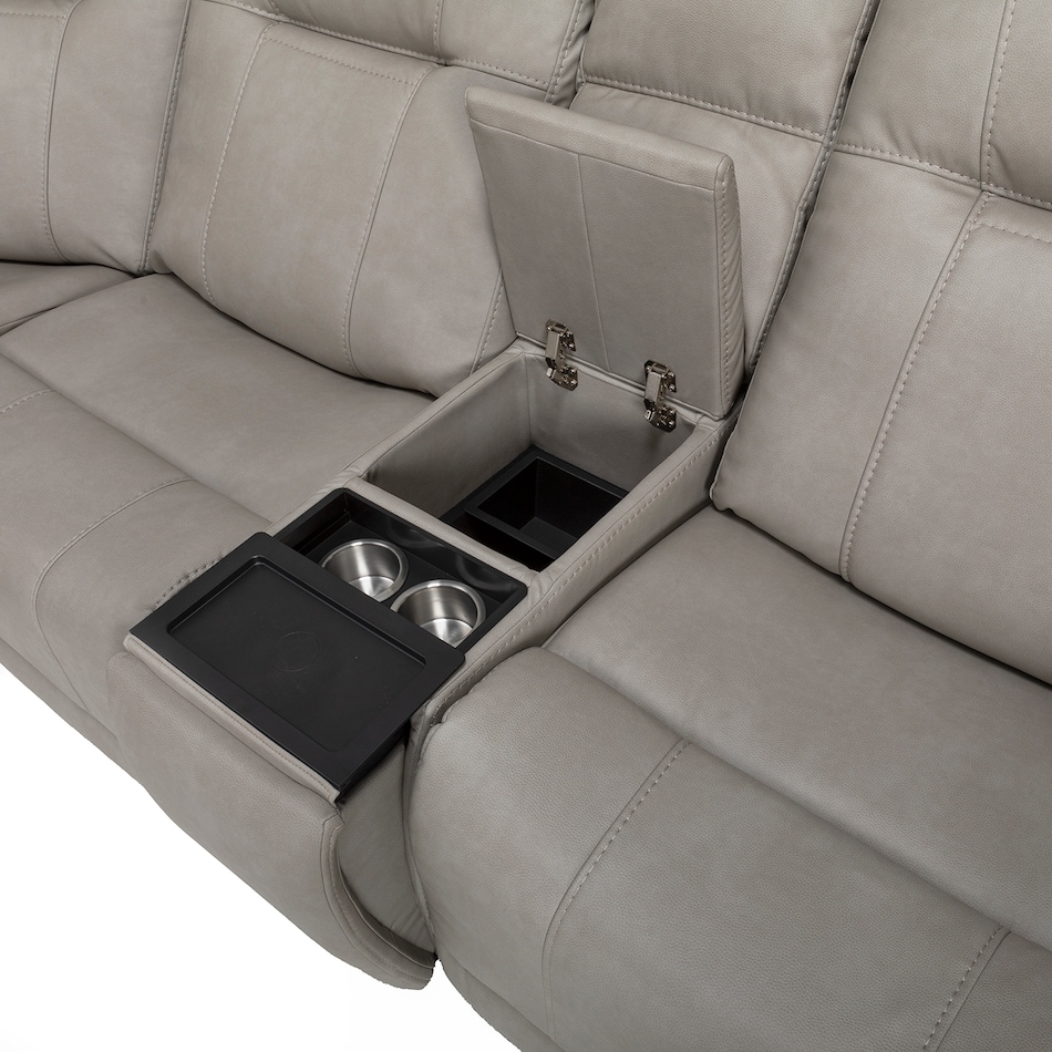 capriccio dove sectional w recliner mpc  