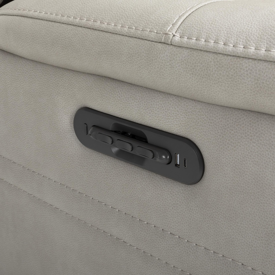 capriccio dove sectional w recliner mpc  