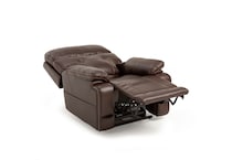 caprio walnut wall recliner   