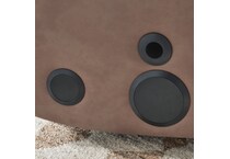 caramel brown glider recliner   