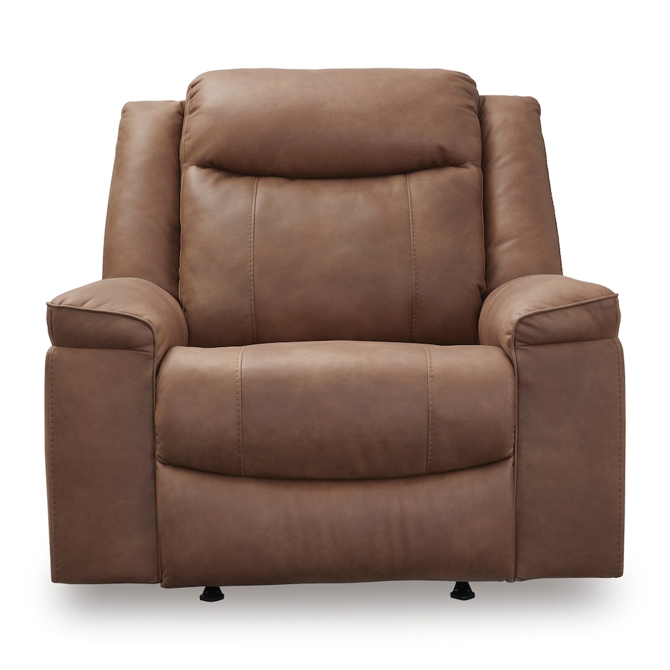 caramel chaise rocker recliner   