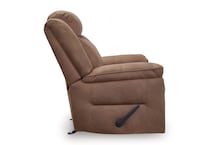 caramel chaise rocker recliner   