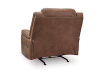 caramel chaise rocker recliner   