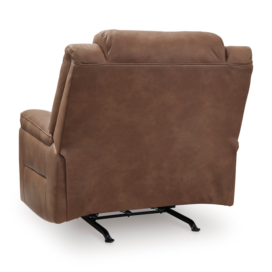 caramel chaise rocker recliner   