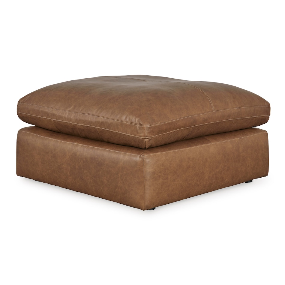 caramel leathermatch sectional   