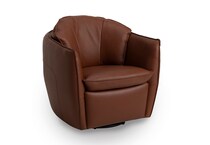 caramel swivel rocker chair   