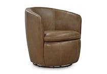 caramel swivel rocker chair   