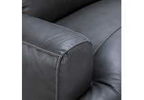 caruso slate leather sectional sse  