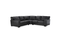 caruso slate leather sectional sse  