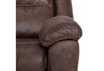 casual transitional recl sofa   