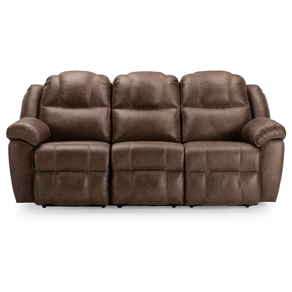 casual transitional recl sofa   