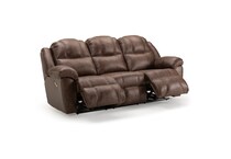casual transitional recl sofa   