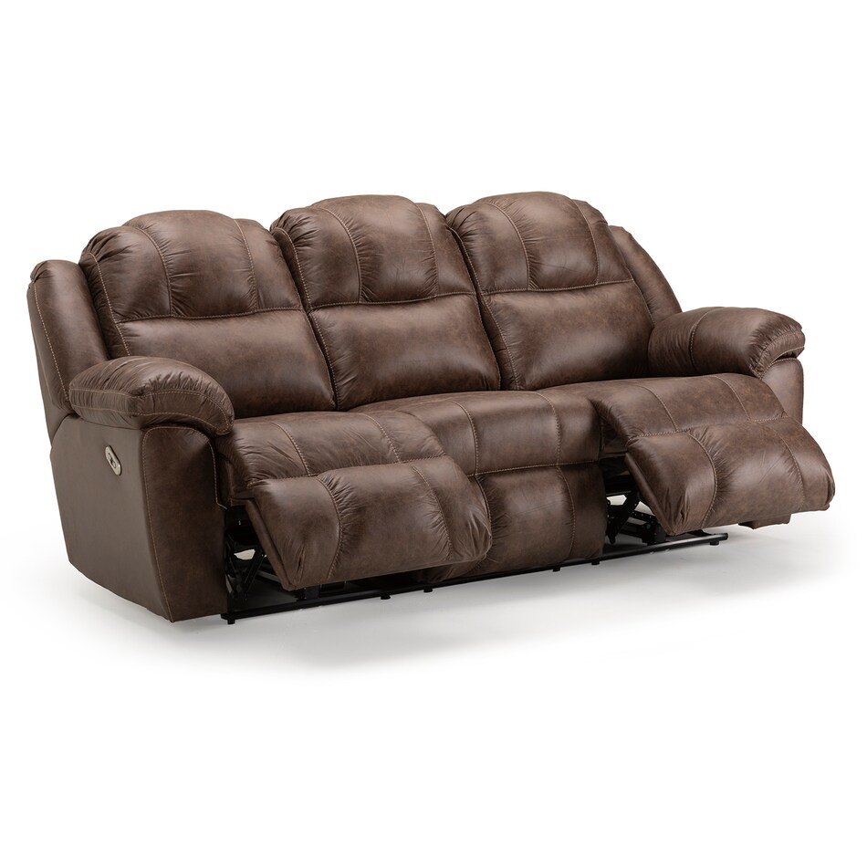 casual transitional recl sofa   
