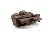 casual transitional recl sofa   
