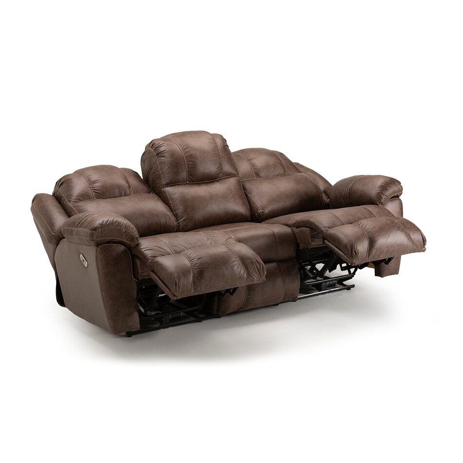 casual transitional recl sofa   
