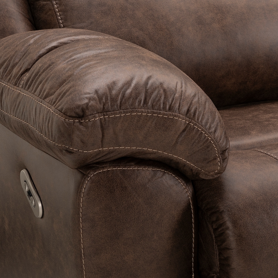 casual transitional recl sofa   