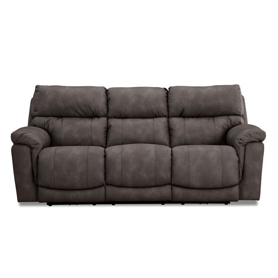 casual transitional recl sofa   