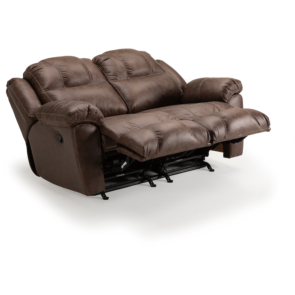 casual transitional recl sofa   