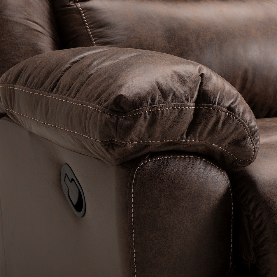 casual transitional recl sofa   