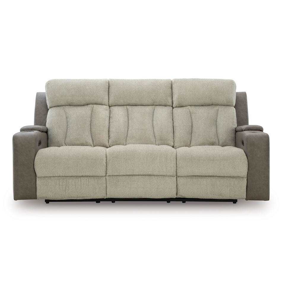 casual transitional recl sofa   