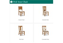 chalk nickel solid wood dining   