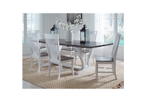 chalk nickel solid wood dining jtb  