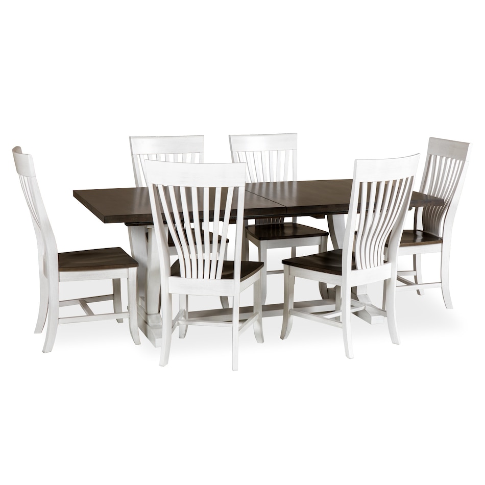 chalk nickel solid wood dining jctbpc  