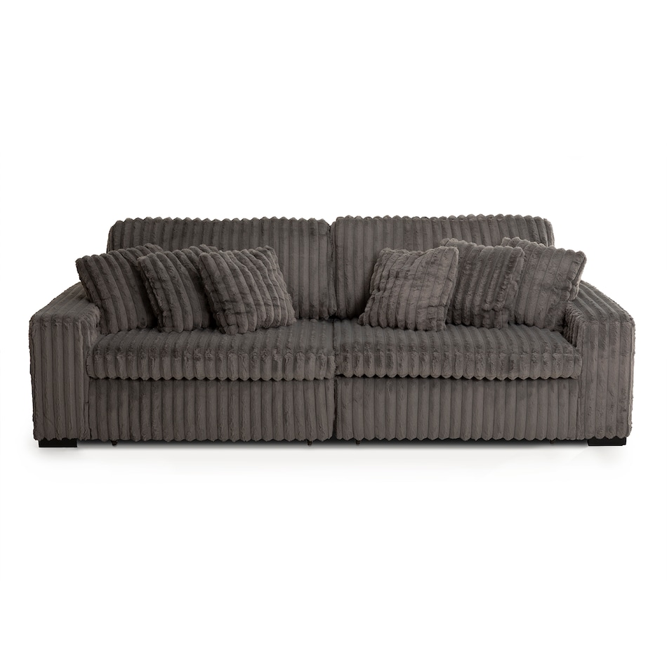charcoal casual transitional recl sofa mpc  