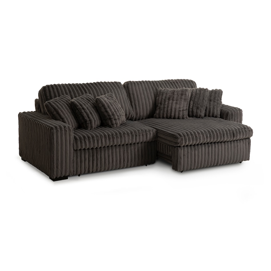 charcoal casual transitional recl sofa mpc  