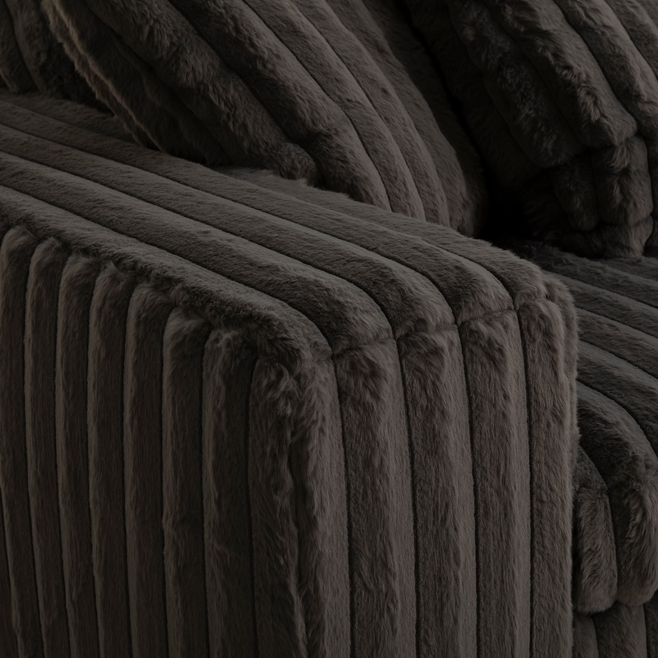 charcoal casual transitional recl sofa mpc  