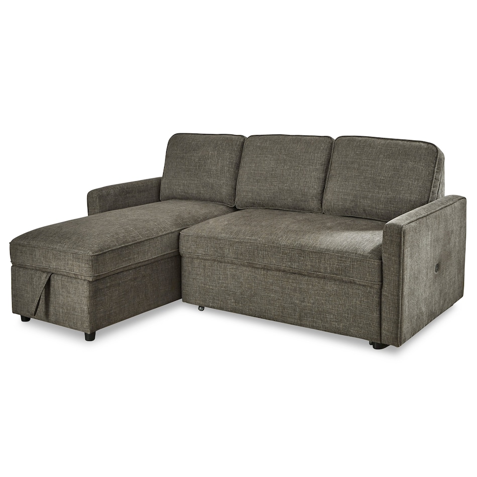 charcoal sectional sleeper apc  