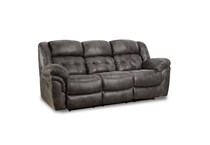 charcoal sectional w recliner   