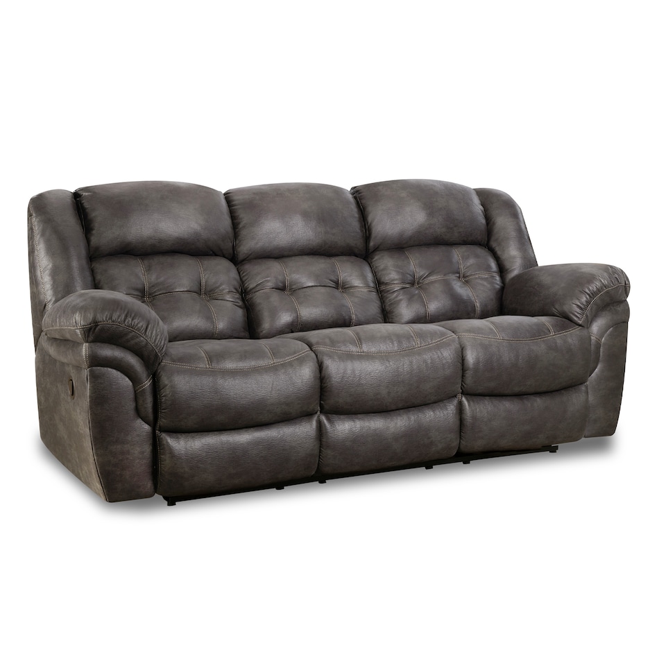 charcoal sectional w recliner   
