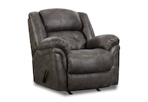 charcoal sectional w recliner   