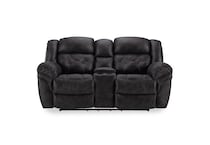 charcoal sectional w recliner   