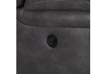 charcoal sectional w recliner   