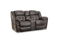 charcoal sectional w recliner   