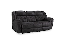 charcoal sectional w recliner   