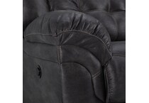 charcoal sectional w recliner   
