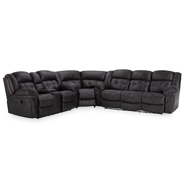 Lana Gray 3-Pc. Power Reclining Sectional
