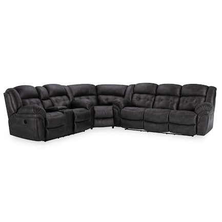 Lana Gray 3-Pc. Power Reclining Sectional