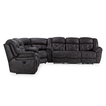 Lana Gray 3-Pc. Power Reclining Sectional