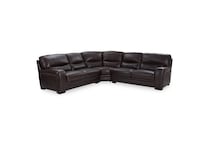 cheerio brown leather sectional vp  