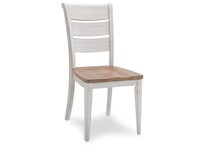 chestnut antique white country formal dining room   