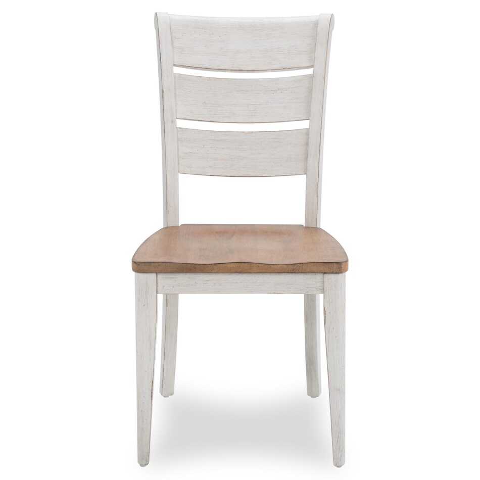 chestnut antique white country formal dining room   