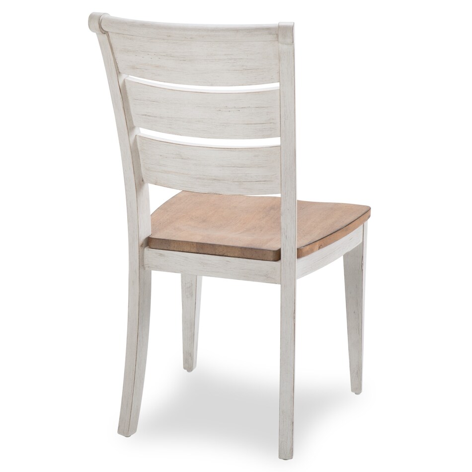 chestnut antique white country formal dining room   