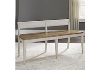 chestnut antique white country formal dining room   