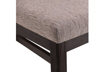 chevron contemporary formal dining room   