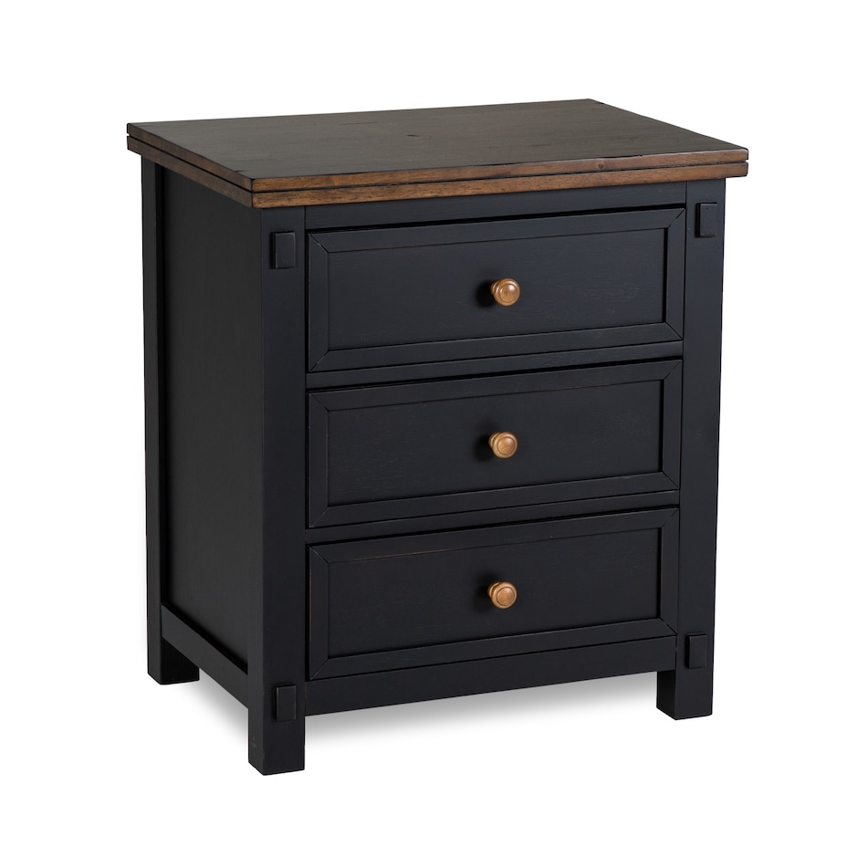 chicory slate black country bedroom   