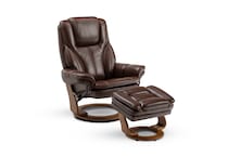 chocolate brown stationary chair   